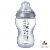 TOMMEE TIPPEE CLOSER TO NATURE BIBERON 340ML - Hibou Gris TOMMEE TIPPEE CLOSER TO NATURE BIBERON 340ML - Hibou Gris