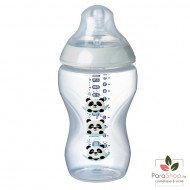 TOMMEE TIPPEE CLOSER TO NATURE BIBERON 340ML - Panda Gris TOMMEE TIPPEE CLOSER TO NATURE BIBERON 340ML - Panda Gris