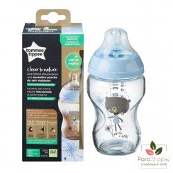 TOMMEE TIPPEE CLOSER TO NATURE BIBERON VERRE 250ML - Ours Bleu TOMMEE TIPPEE CLOSER TO NATURE BIBERON VERRE 250ML - Ours Bleu