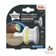 TOMMEE TIPPEE CLOSER TO NATURE BREAST LIKE SUCETTE 0-6M X2 - NUIT TOMMEE TIPPEE CLOSER TO NATURE BREAST LIKE SUCETTE 0-6M X2 - NUIT