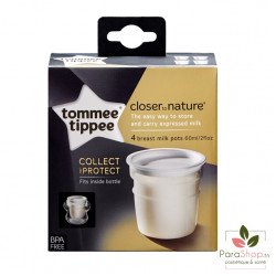 TOMMEE TIPPEE CLOSER TO NATURE POT DE CONSERVATION DE LAIT X4 TOMMEE TIPPEE CLOSER TO NATURE POT DE CONSERVATION DE LAIT X4