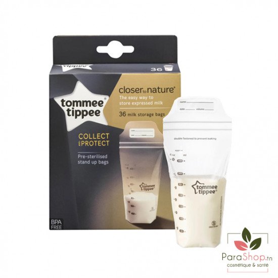 TOMMEE TIPPEE CLOSER TO NATURE SACHET CONSERVATION LAIT MATERNEL X36