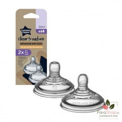 TOMMEE TIPPEE CLOSER TO NATURE TETINES DEBIT VARIABLE X2 TOMMEE TIPPEE CLOSER TO NATURE TETINES DEBIT VARIABLE X2