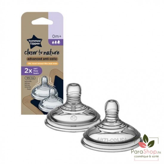 TOMMEE TIPPEE CLOSER TO NATURE TETINES DEBIT VARIABLE X2 TOMMEE TIPPEE CLOSER TO NATURE TETINES DEBIT VARIABLE X2