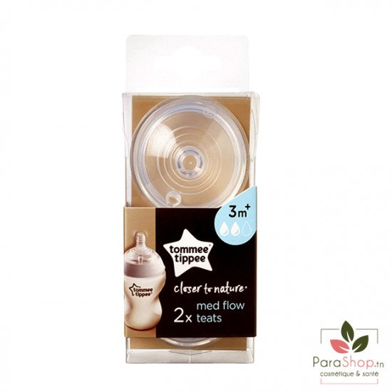 TOMMEE TIPPEE CLOSER TO NATURE TETINES DEBIT MOYEN X2