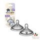 TOMMEE TIPPEE CLOSER TO NATURE TETINES DEBIT LENT X2 TOMMEE TIPPEE CLOSER TO NATURE TETINES DEBIT LENT X2