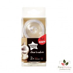 TOMMEE TIPPEE CLOSER TO NATURE TETINES PREPARATION EPAISSE X2 TOMMEE TIPPEE CLOSER TO NATURE TETINES PREPARATION EPAISSE X2