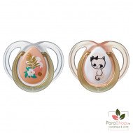 TOMMEE TIPPEE MODA SUCETTE 0-6M X2 - FILLE TOMMEE TIPPEE MODA SUCETTE 0-6M X2 - FILLE