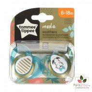 TOMMEE TIPPEE MODA SUCETTE 6-18M X2 - GARÇON TOMMEE TIPPEE MODA SUCETTE 6-18M X2 - GARÇON