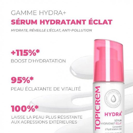 TOPICREM HYDRA+ SERUM HYDRATANT ECLAT 30ML TOPICREM HYDRA+ SERUM HYDRATANT ECLAT 30ML