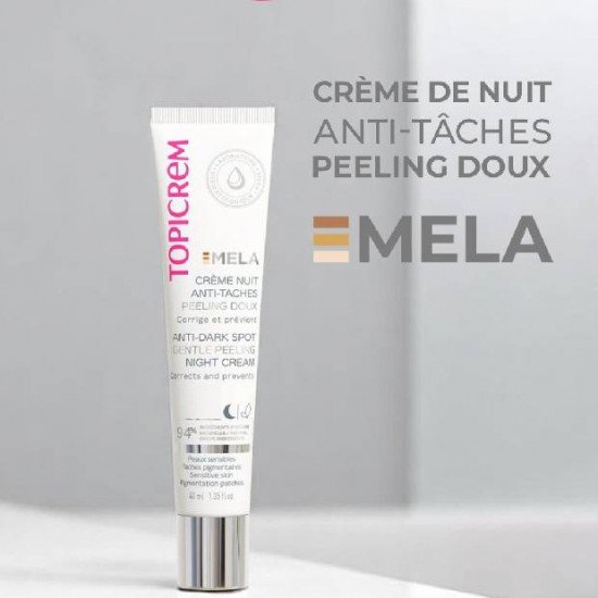 TOPICREM MELA CREME NUIT ANTI TACHES PEELING DOUX 40ML TOPICREM MELA CREME NUIT ANTI TACHES PEELING DOUX 40ML