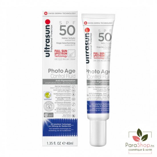 ULTRASUN Photo Age Anti Pigmentation Control Fluid SPF50 40ML