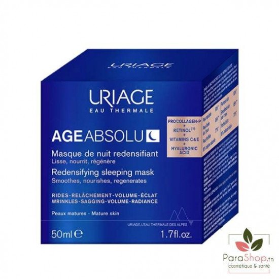 URIAGE AGE ABSOLU MASQUE DE NUIT REDENSIFIANT 50ML URIAGE AGE ABSOLU MASQUE DE NUIT REDENSIFIANT 50ML