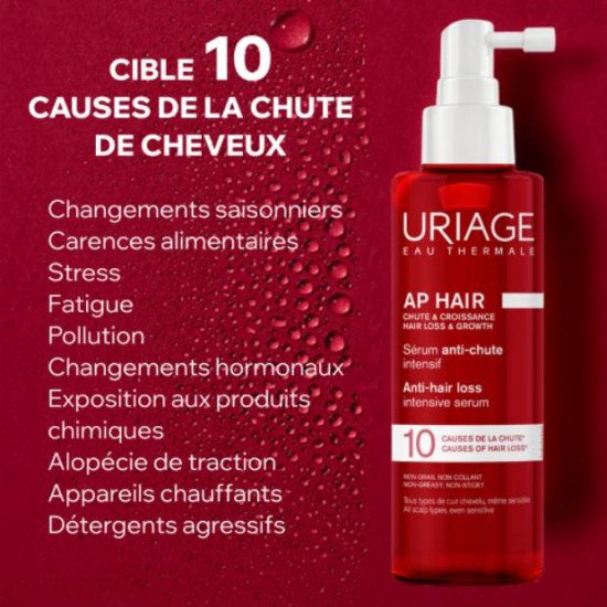 URIAGE AP HAIR SERUM ANTI CHUTE INTENSIF 100ML URIAGE AP HAIR SERUM ANTI CHUTE INTENSIF 100ML
