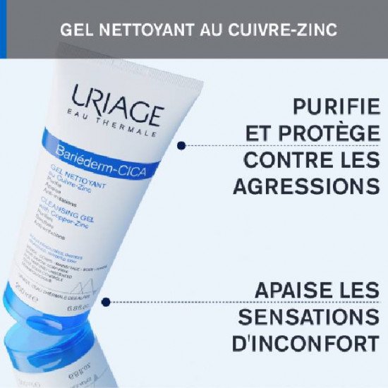 URIAGE BARIEDERM CICA GEL NETTOYANT 200ML URIAGE BARIEDERM CICA GEL NETTOYANT 200ML