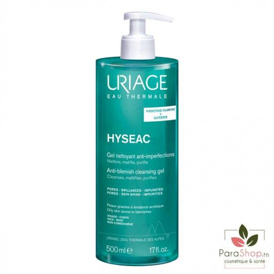 URIAGE HYSEAC Gel Nettoyant 500ML URIAGE HYSEAC Gel Nettoyant 500ML