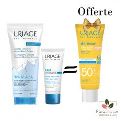 URIAGE PACK Eau Thermale Creme D’eau Riche + Creme Lavante 200ml + Bariesun Creme Teintee Claire OFFERTE - BF 2025 URIAGE PACK Eau Thermale Creme D’eau Riche + Creme Lavante 200ml + Bariesun Creme Teintee Claire OFFERTE - BF 2025