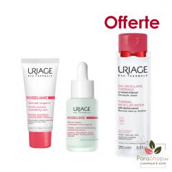 URIAGE PACK ROSELIANE SERUM + SOIN ANTI ROUGEURS + EAU MICELLAIRE PEAUX SENSIBLES 250ML OFFERTE