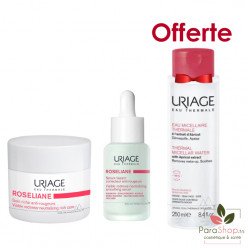 URIAGE PACK ROSELIANE SERUM + SOIN RICHE ANTI ROUGEURS + EAU MICELLAIRE PEAUX SENSIBLES 250ML OFFERTE