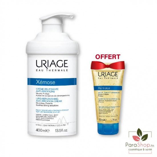 URIAGE PACK XEMOSE Creme Relipidante 400ML + XEMOSE C8+ HUILE LAVANTE 100ML 0FFERTE URIAGE PACK XEMOSE Creme Relipidante 400ML + XEMOSE C8+ HUILE LAVANTE 100ML 0FFERTE