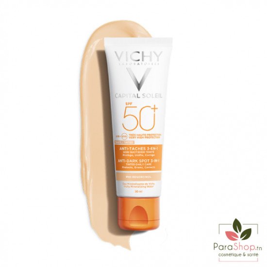 VICHY CAPITAL SOLEIL Soin Anti Taches Teinté 3-en-1 SPF50+ VICHY CAPITAL SOLEIL Soin Anti Taches Teinté 3-en-1 SPF50+