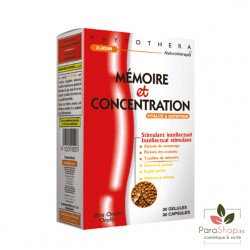 Phytothera MEMOIRE & CONCENTRATION 30 GELLULES Phytothera MEMOIRE & CONCENTRATION 30 GELLULES