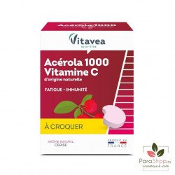 VITAVEA ACEROLA 1000 MG  VITAMINE C - 24 COMPRIMES A CROQUER