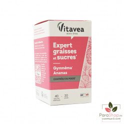 VITAVEA EXPERT GRAISSES ET SUCRES 40 gélules VITAVEA EXPERT GRAISSES ET SUCRES 40 gélules