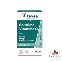 VITAVEA SPIRULINE VITAMINE C 30 Gelules  VITAVEA SPIRULINE VITAMINE C 30 Gelules