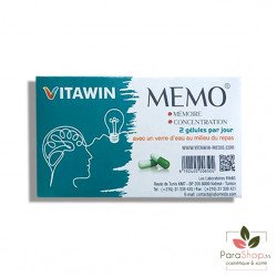 VITAWIN MEMO MEMOIRE ET CONCENTRATION 30 GELULES VITAWIN MEMO MEMOIRE ET CONCENTRATION 30 GELULES