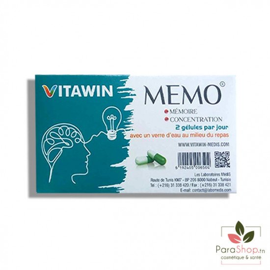 VITAMIN MEMO MEMOIRE ET CONCENTRATION 30 GELULES