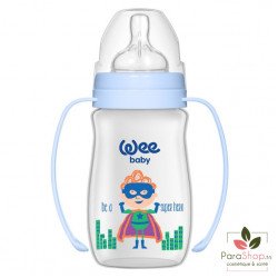 WEE BABY BIBERON PP COL LARGE AVEC ANSES 0-6M 250ML - 138 WEE BABY BIBERON PP COL LARGE AVEC ANSES 0-6M 250ML - 138