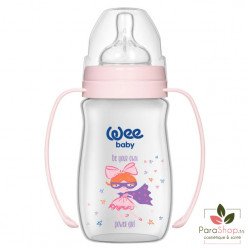 WEE BABY BIBERON PP COL LARGE AVEC ANSES 0-6M 250ML - 138 WEE BABY BIBERON PP COL LARGE AVEC ANSES 0-6M 250ML - 138