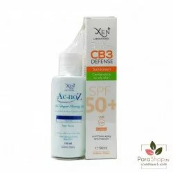 XEN DUO CB3 DEFENCE ECRAN SOLAIRE PG 50ML + Ac-noz Gel nettoyant 100ML