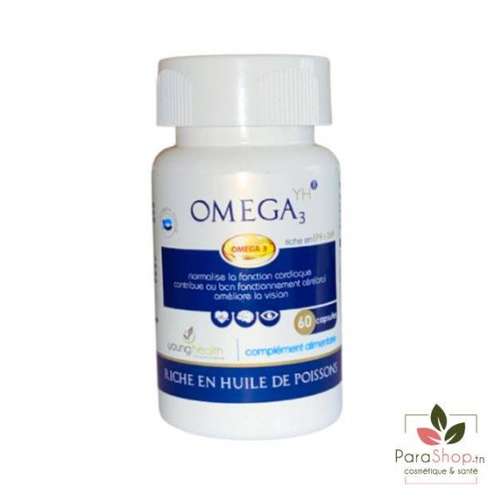 YOUNG HEALTH OMEGA 3 - 60 Gelules YOUNG HEALTH OMEGA 3 - 60 Gelules