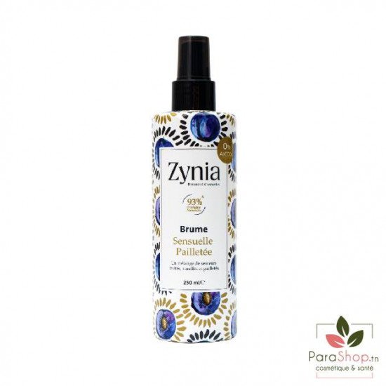 ZYNIA Brume Parfumée Sensuelle Pailletée 250ML ZYNIA Brume Parfumée Sensuelle Pailletée 250ML