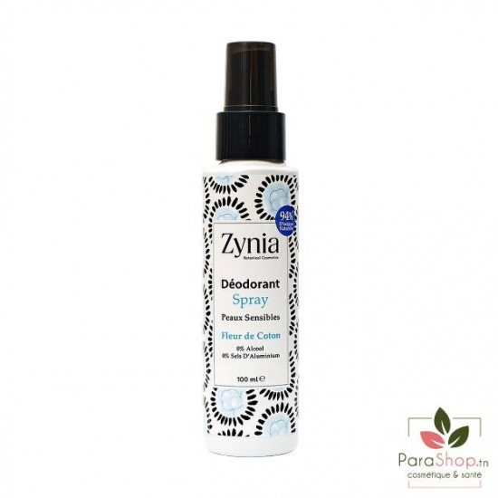 ZYNIA Deodorant Spray Fleur De Coton 100ML ZYNIA Deodorant Spray Fleur De Coton 100ML