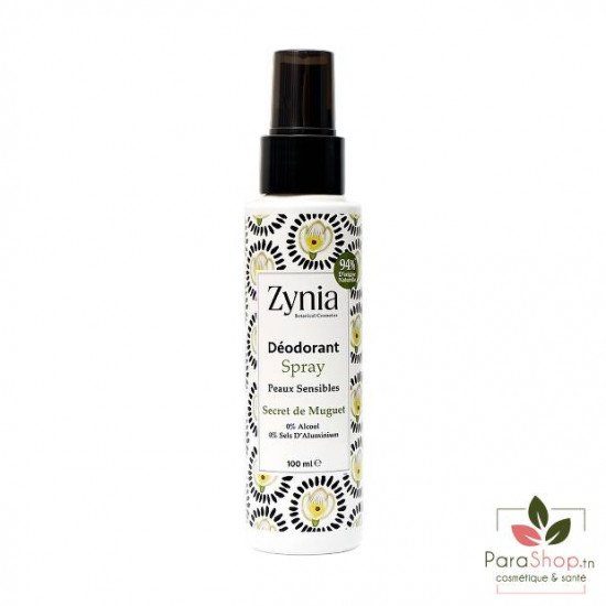 ZYNIA Deodorant Spray Secret De Muguet 100ML ZYNIA Deodorant Spray Secret De Muguet 100ML