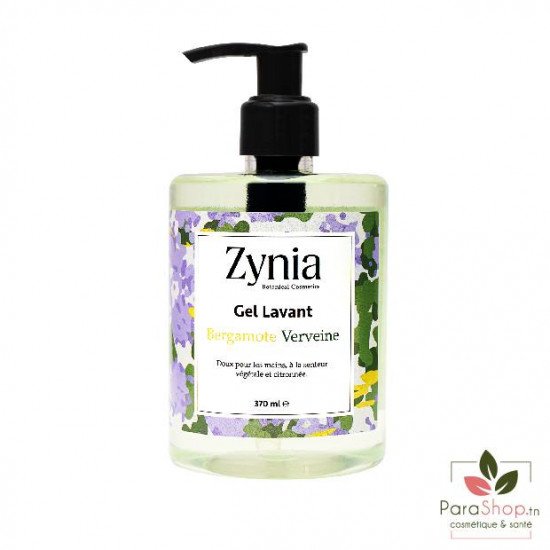 ZYNIA Gel Lavant Bergamote Verveine 370ML ZYNIA Gel Lavant Bergamote Verveine 370ML
