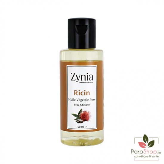 ZYNIA Huile Végétale Pure de Ricin 50ML 