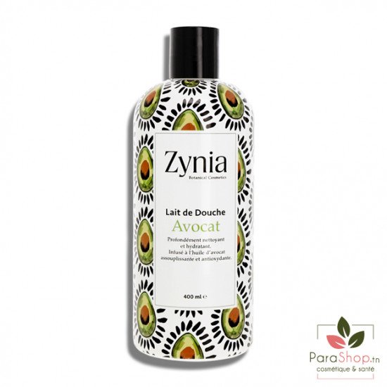 ZYNIA Lait de Douche Avocat 400ML