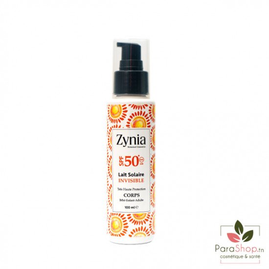 ZYNIA Lait Solaire Invisible Corps Spf50+ 100ML ZYNIA Lait Solaire Invisible Corps Spf50+ 100ML
