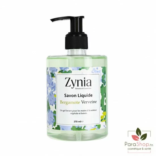 ZYNIA Savon Liquide Bergamote Verveine 370ML ZYNIA Savon Liquide Bergamote Verveine 370ML