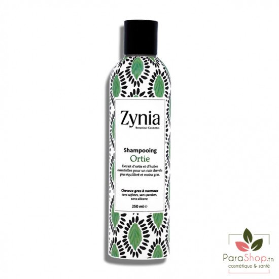 ZYNIA Shampoing Ortie Cheveux Normaux à Gras 250ML ZYNIA Shampoing Ortie Cheveux Normaux à Gras 250ML