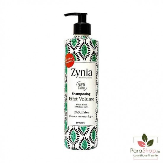 ZYNIA Shampooing Effet Volume 500ML ZYNIA Shampooing Effet Volume 500ML