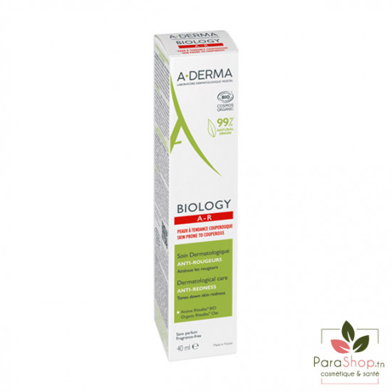 ADERMA BIOLOGY AR Soin Dermatologique Anti-rougeurs 40ML