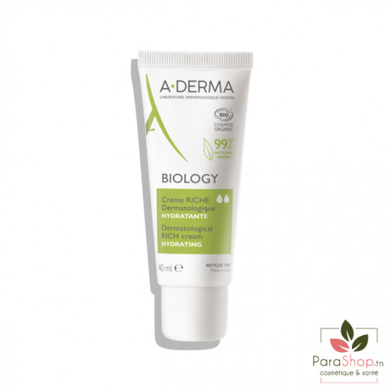 ADERMA BIOLOGY Creme Riche Dermatologique Hydratante 40ML