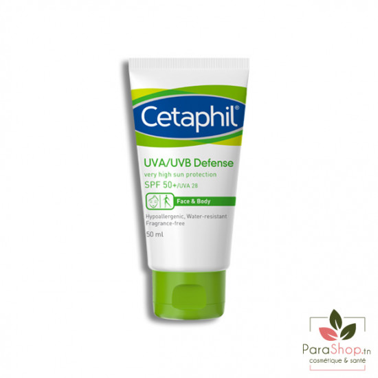 CETAPHIL UVA/UVB Defense Ecran Solaire SPF50+ 