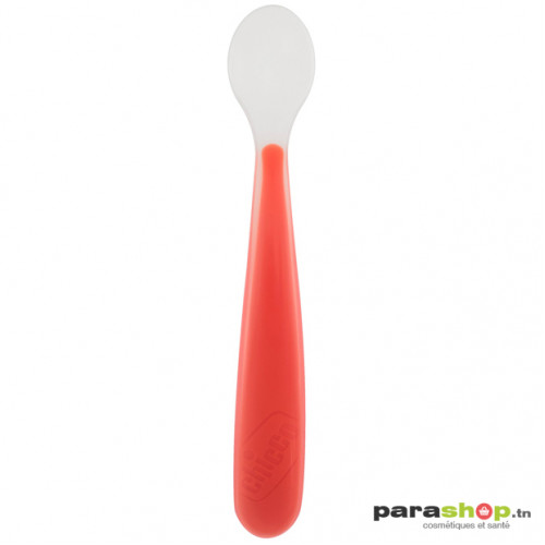 Chicco Cuillere Longue En Silicone 6m Rouge Chicco Cuillere Longue En Silicone 6m Rouge