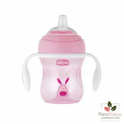CHICCO TASSE TRANSITION BEC SOUPLE SILICONE GIRL 4M+